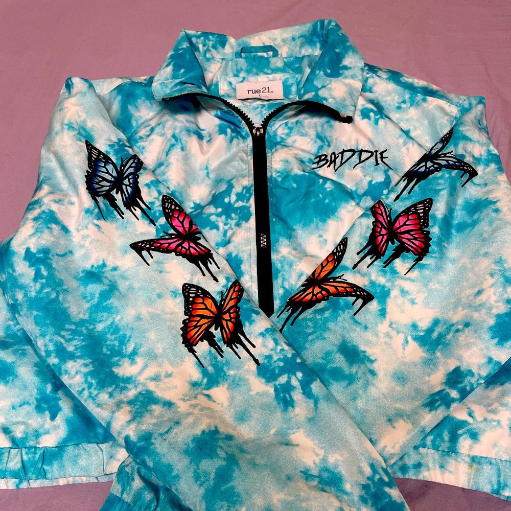 Rue 21 Large Cropped Windbreaker
